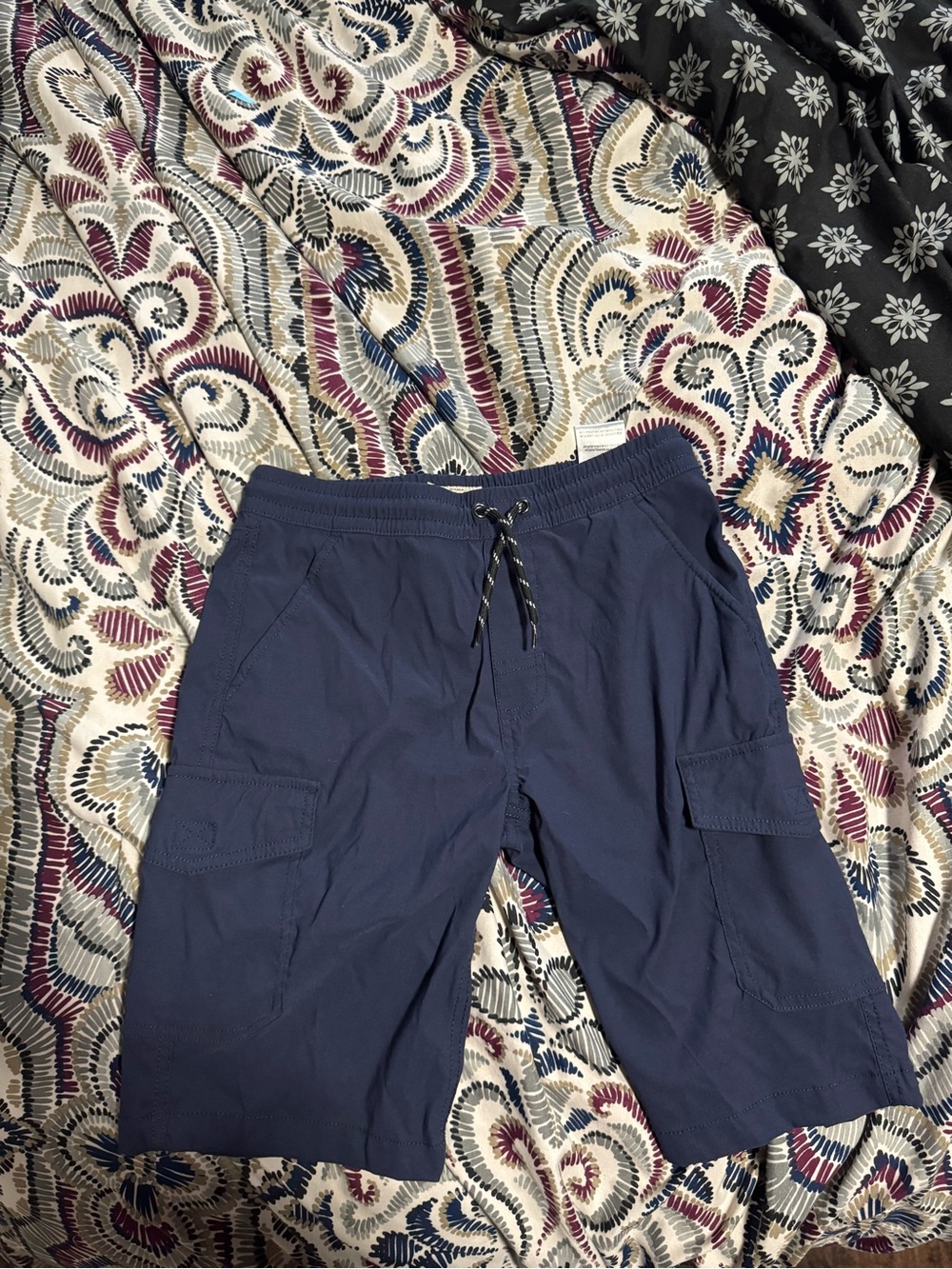 Weatherproof Navy Elastic Waist Shorts